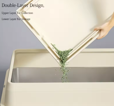 Extra Large Stainless Steel Enclosed Cat Litter Box with Lid and Leak Proof Mat