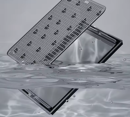 Extra Large Stainless Steel Enclosed Cat Litter Box with Lid and Leak Proof Mat