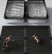 Extra Large Stainless Steel Enclosed Cat Litter Box with Lid and Leak Proof Mat