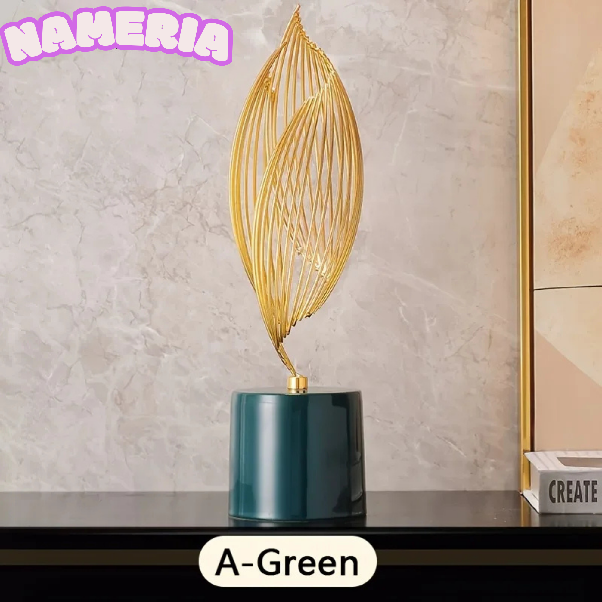 Modern Abstract Ceramic Sculpture for Luxury Home and Table Decor