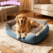 Nameria Cozy Plush Pet Sofa Bed – Soft Washable Non Slip Luxury Dog Bed