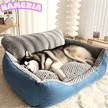 Nameria Cozy Plush Pet Sofa Bed – Soft Washable Non Slip Luxury Dog Bed