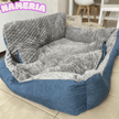 Nameria Cozy Plush Pet Sofa Bed – Soft Washable Non Slip Luxury Dog Bed