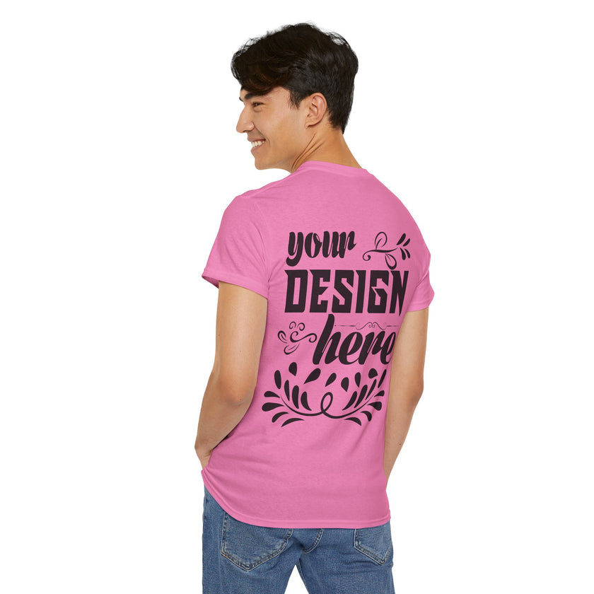 Customizable Gildan 5000 Unisex Heavy Cotton T-Shirt Classic Fit