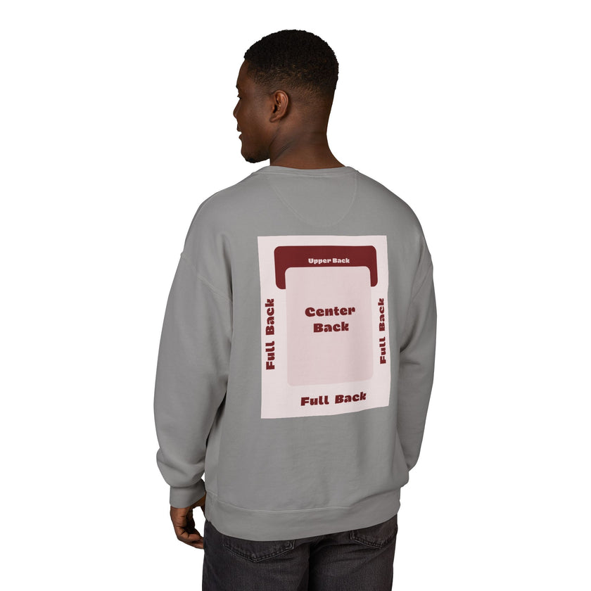 Customizable Hanes GDH400 Unisex Garment Dyed Crewneck Sweatshirt