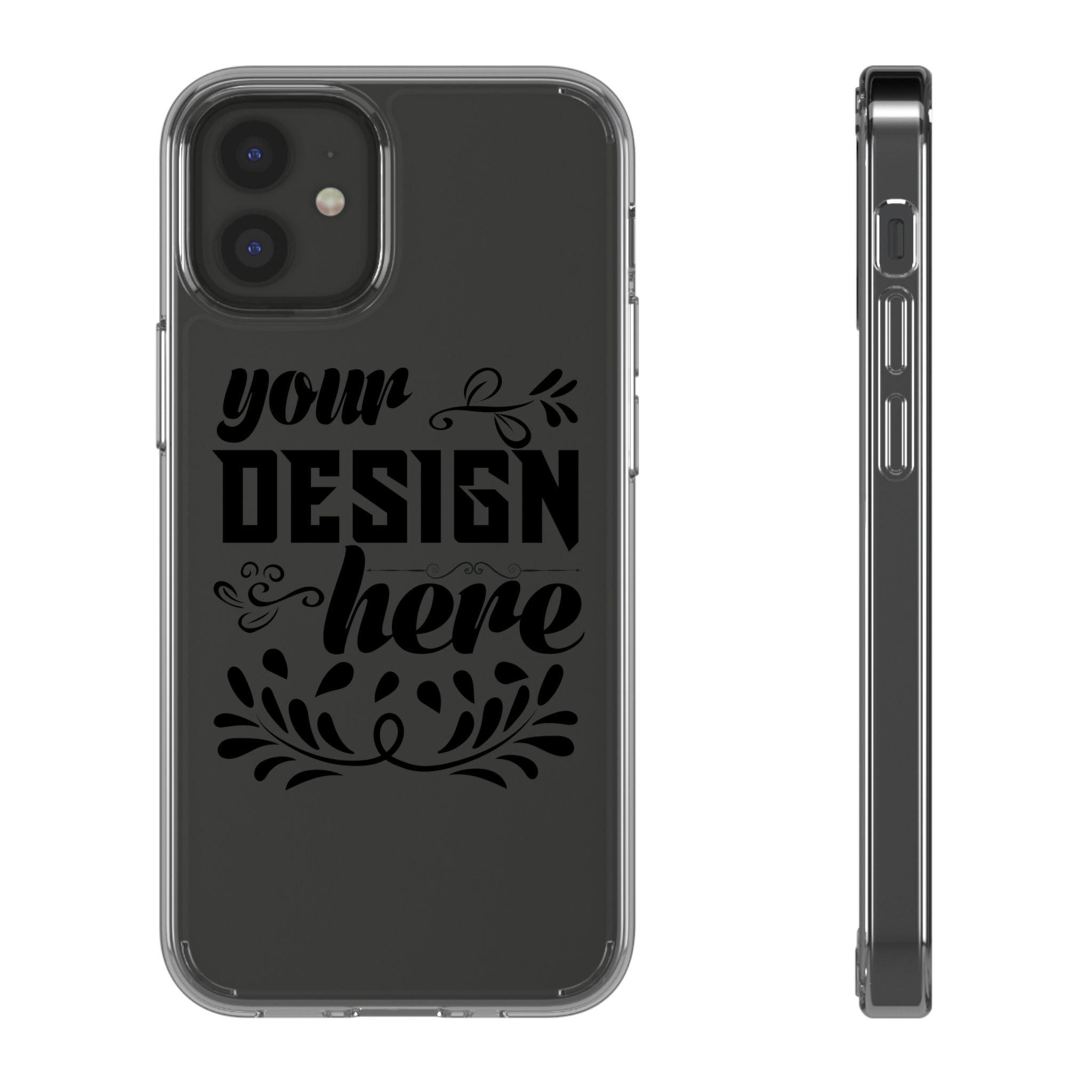 Customizable Clear Phone Case Slim Lightweight Scratch Resistant Protection