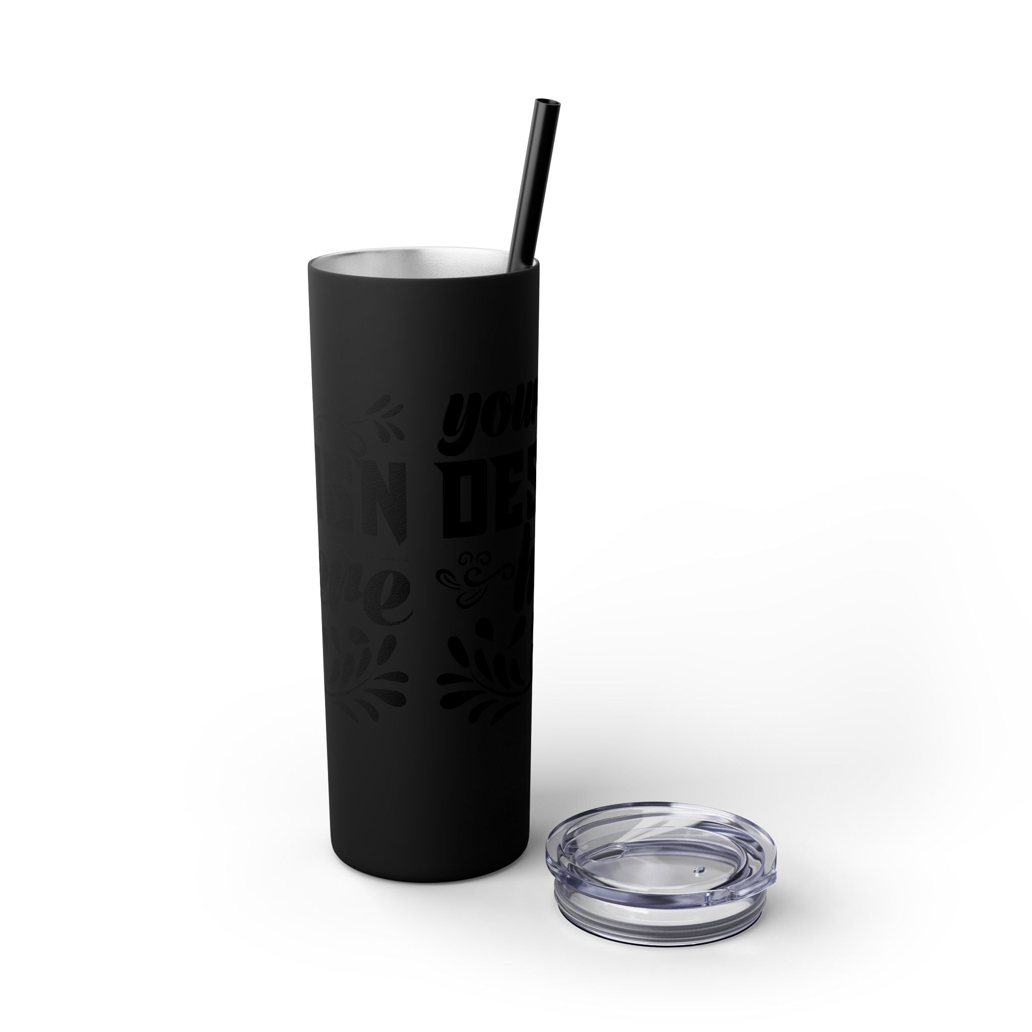 Customizable Maars 20oz Skinny Tumbler with Straw Stainless Steel
