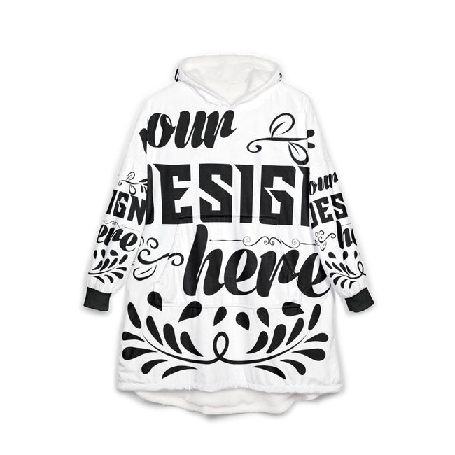 Customizable Generic H59 Unisex Hooded Blanket Polyester Fleece