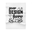 Customizable Soft Fleece Baby Blanket 30x40 Personalized One Sided Print