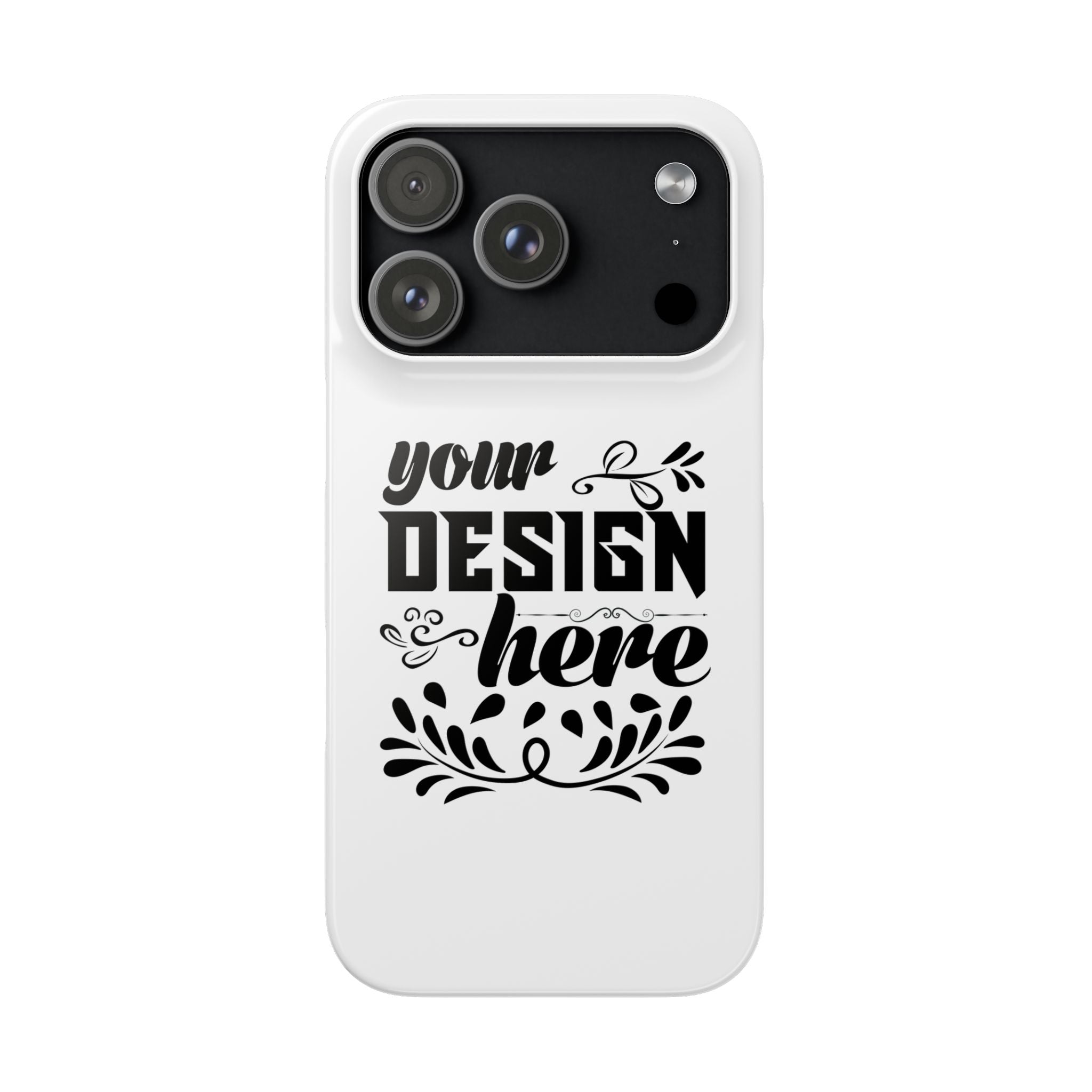 Customizable Snap Phone Case Slim Lightweight Polycarbonate Gloss Or Matte