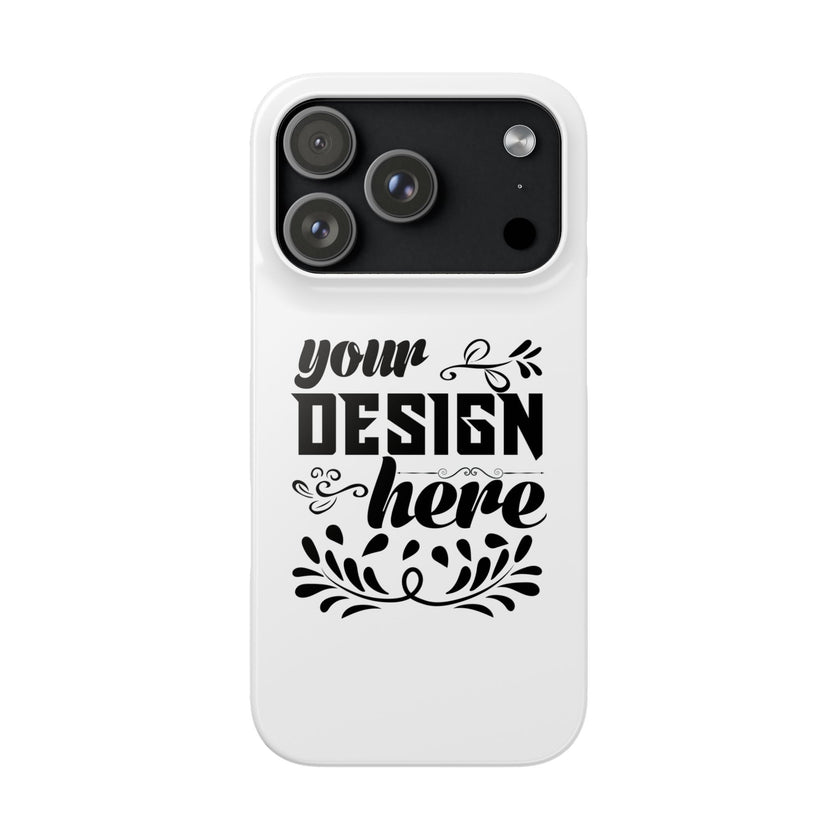 Customizable Snap Phone Case Slim Lightweight Polycarbonate Gloss Or Matte