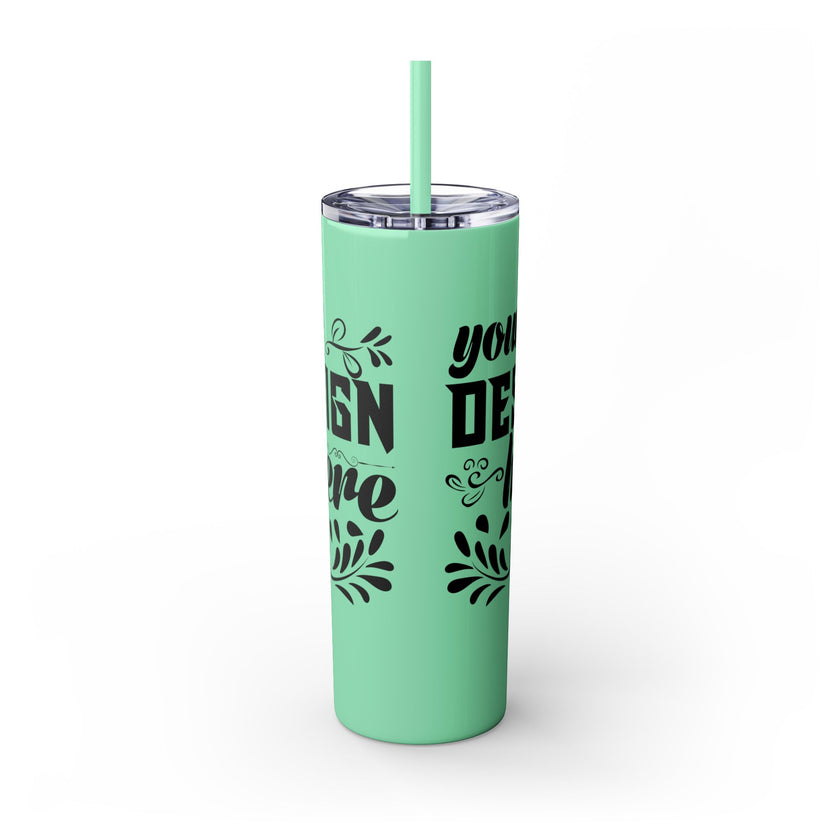 Customizable Maars 20oz Skinny Tumbler with Straw Stainless Steel