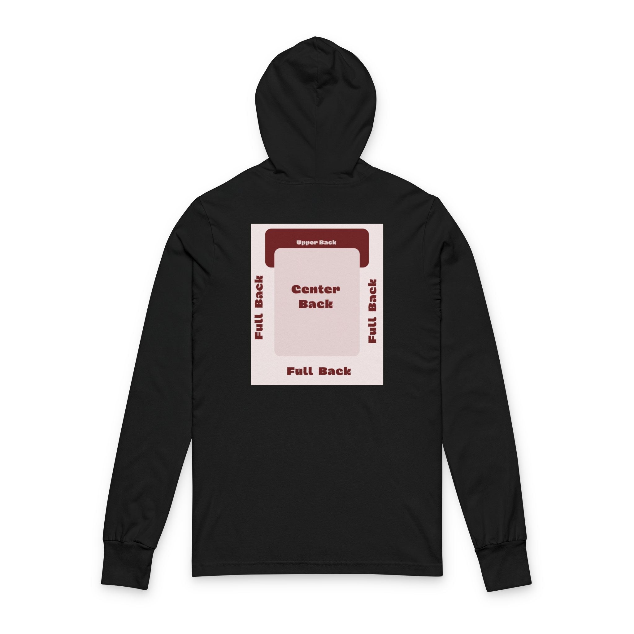 Customizable Bella+Canvas 3512 Unisex Hooded Long Sleeve Tee