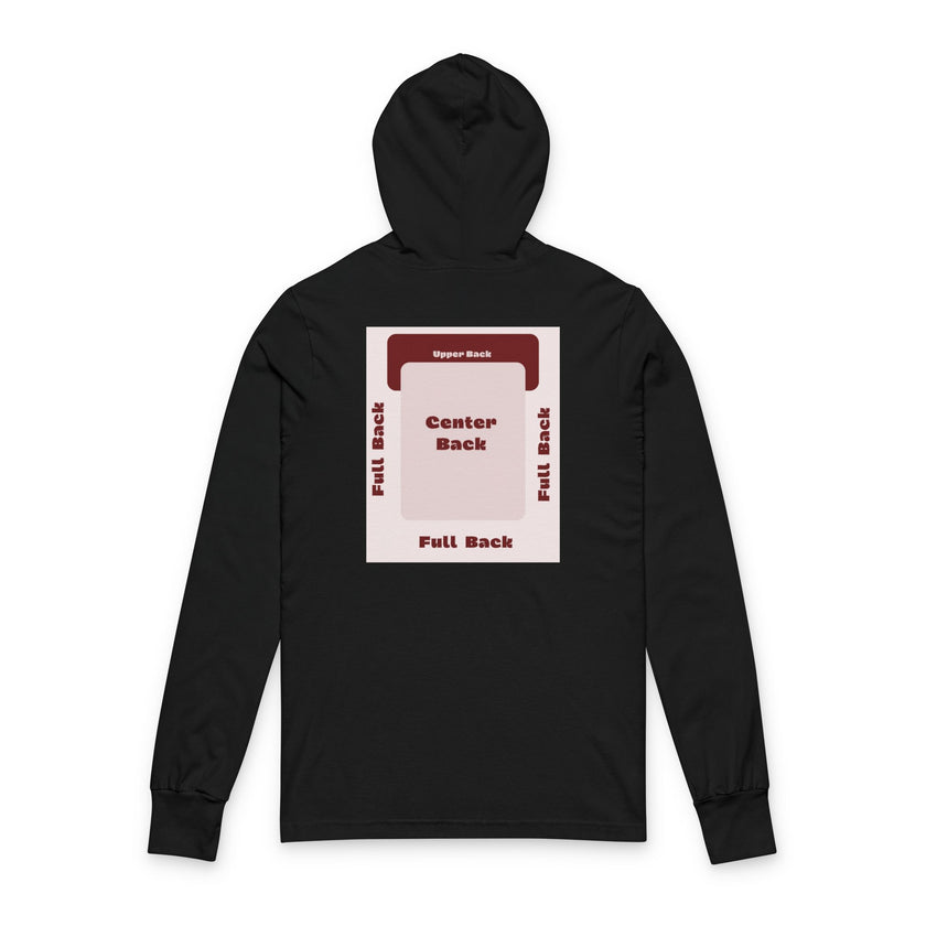 Customizable Bella+Canvas 3512 Unisex Hooded Long Sleeve Tee