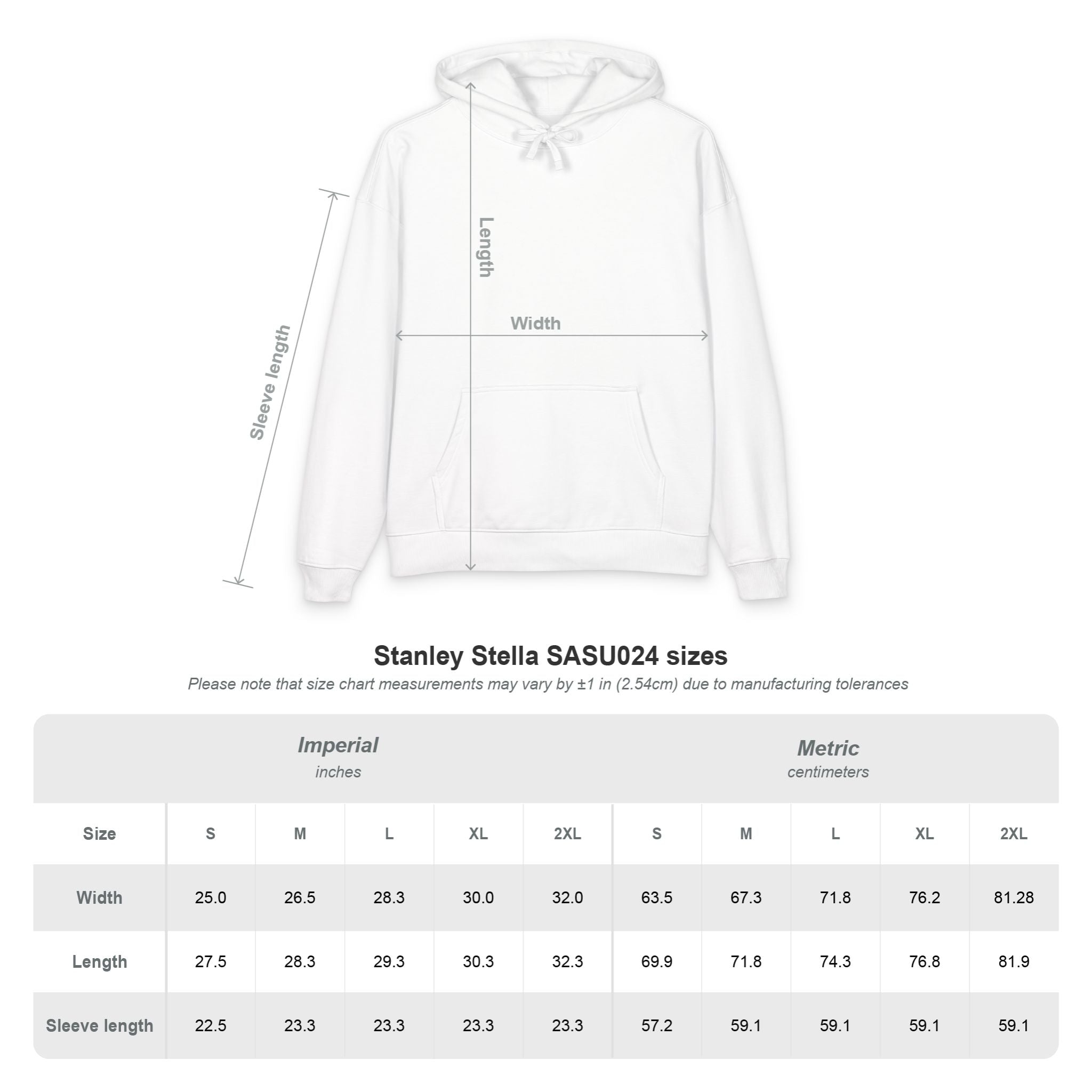 Stanley/Stella SASU024 Unisex Slammer Hoodie 