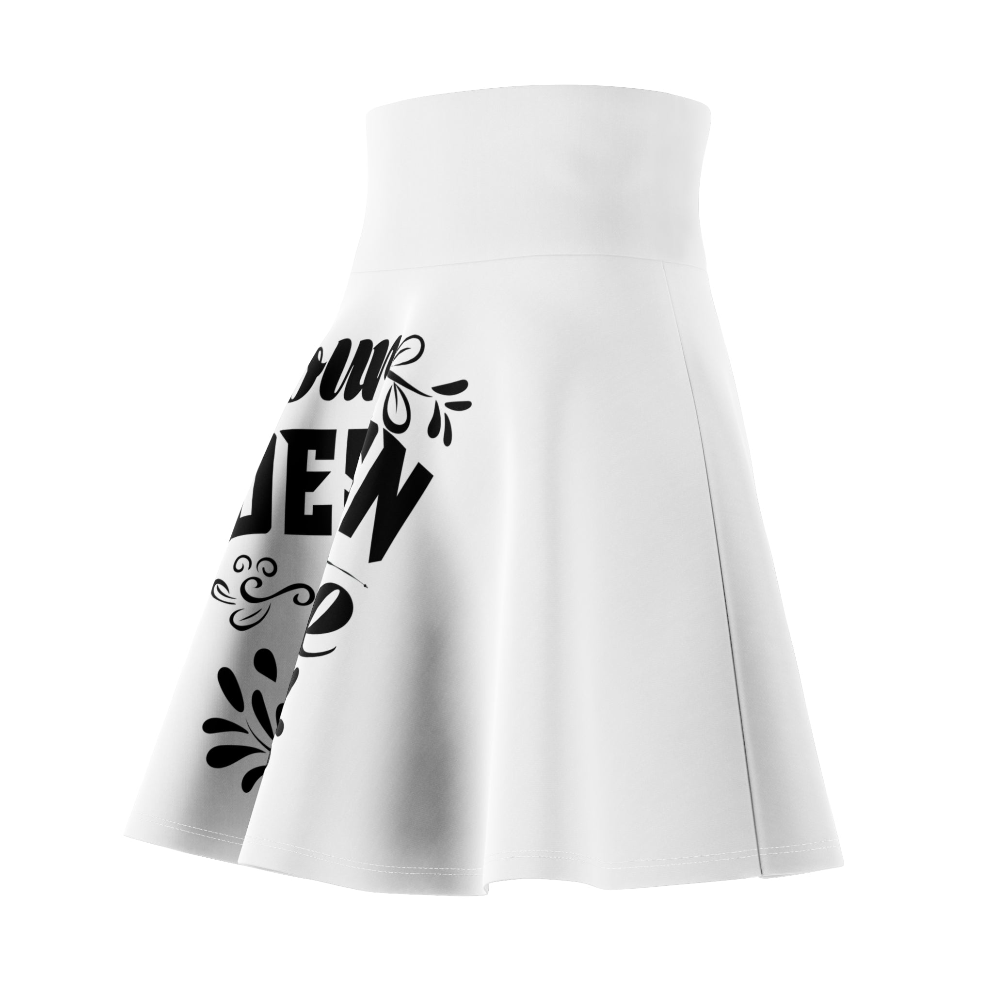 Customizable Women’s Skater Skirt AOP Stretch Fit High Rise Waist