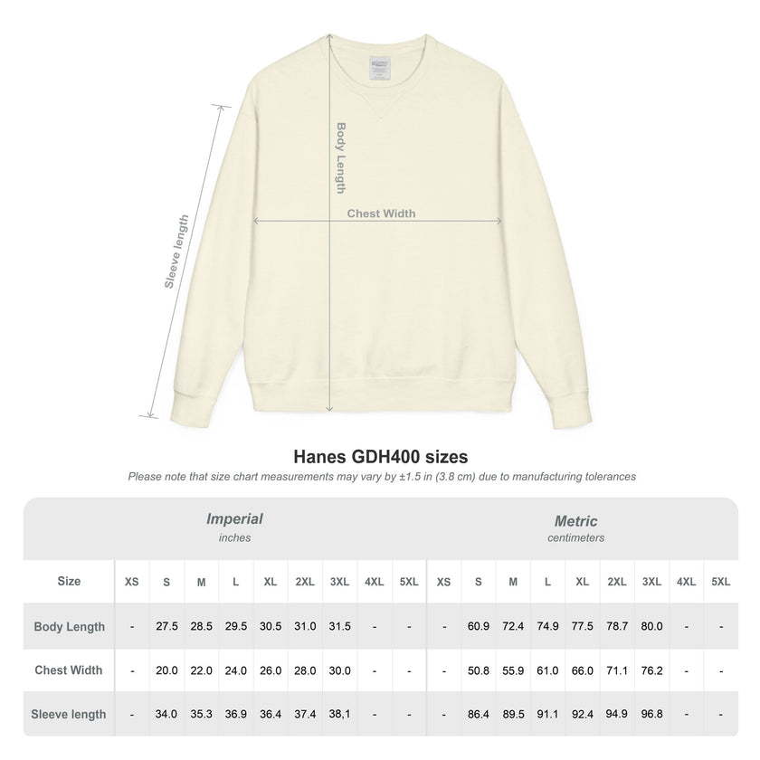 Customizable Hanes GDH400 Unisex Garment Dyed Crewneck Sweatshirt