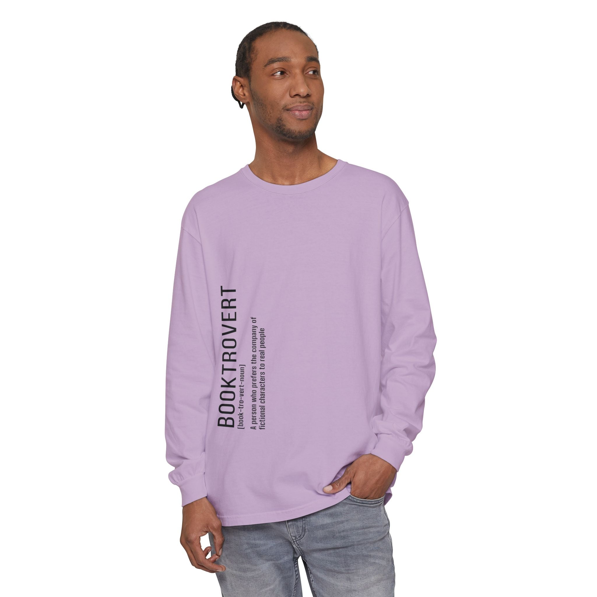 Comfort Colors 6014 Unisex  Long Sleeve T-Shirt | Booktrovert Graphic Print