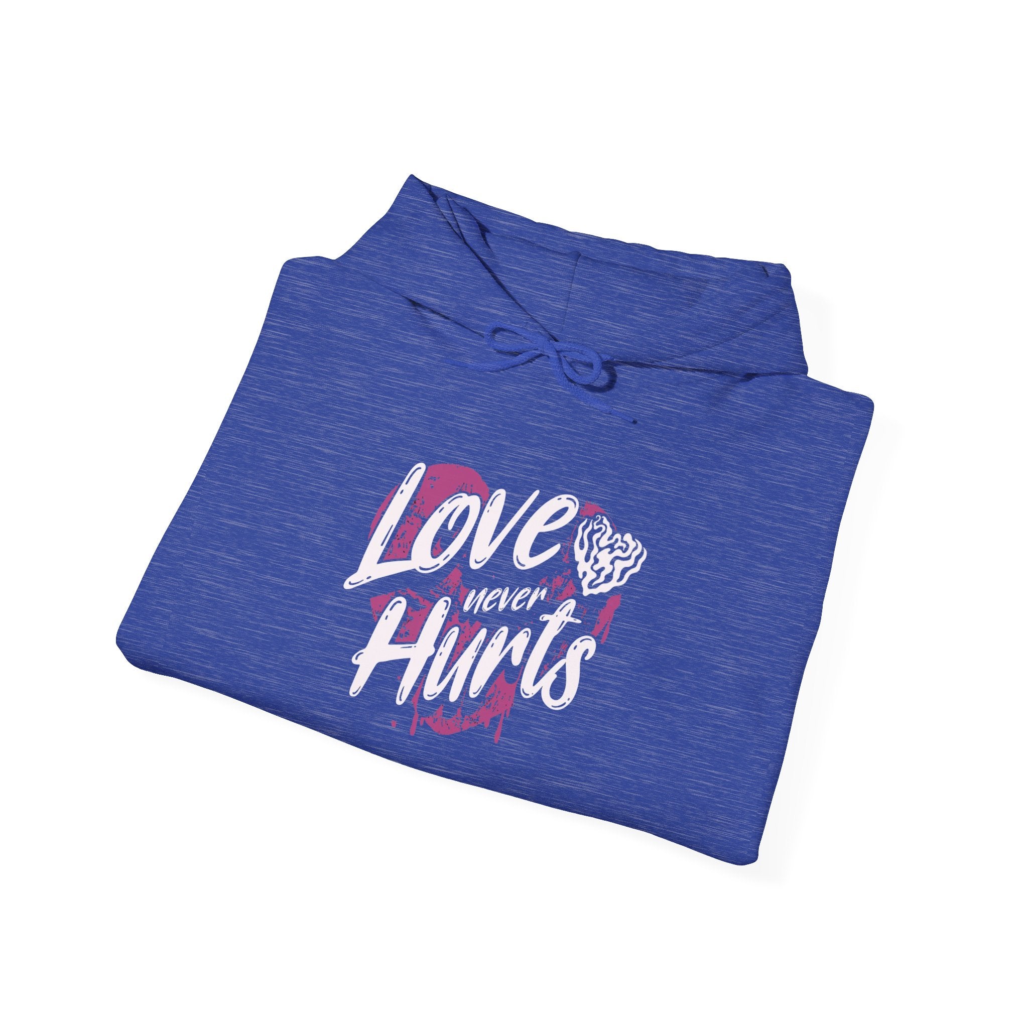 Gildan 18500 Unisex  Hooded Sweatshirt | Love Never Hurts Graphic Print