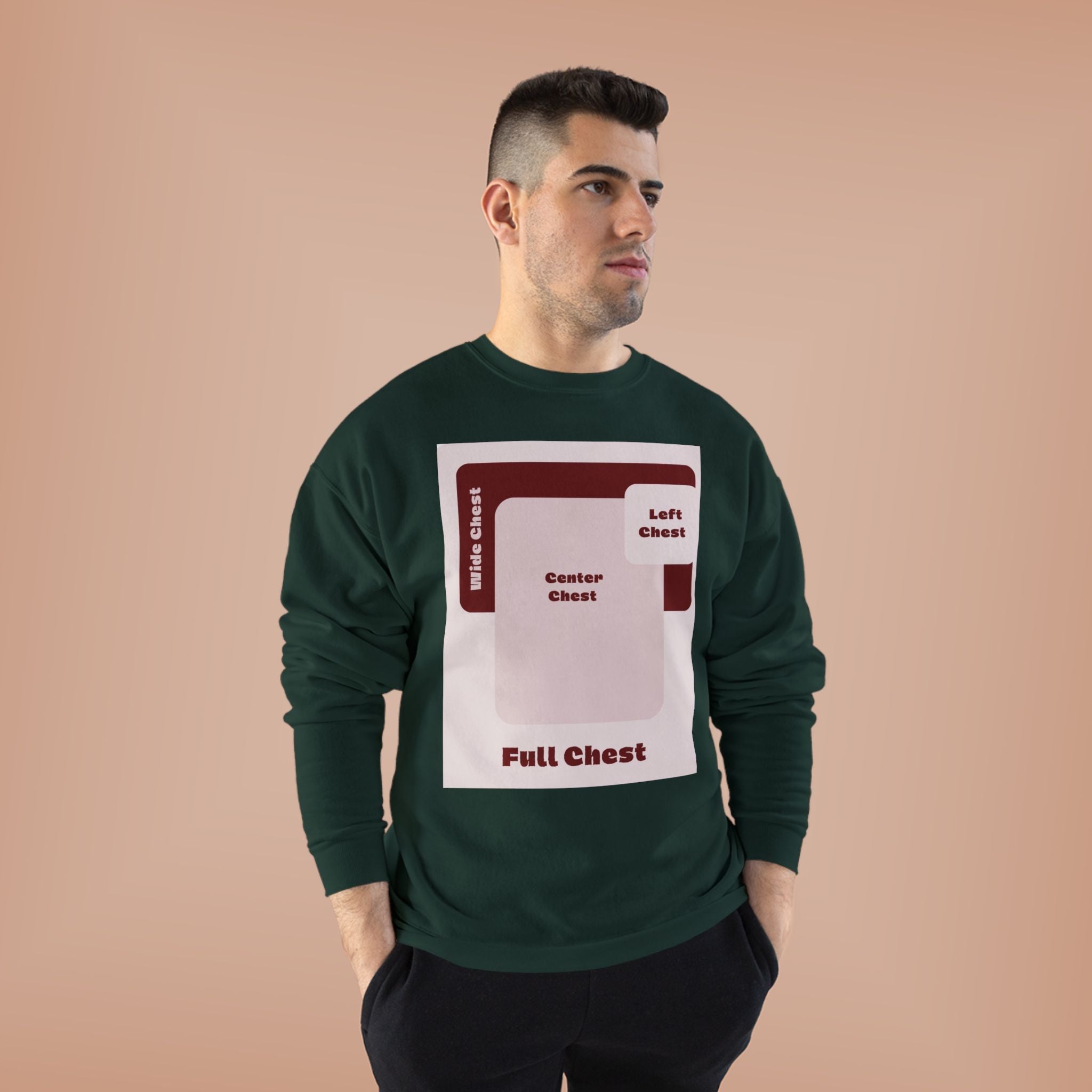 Customizable Unisex Hanes P160 EcoSmart  Crewneck Sweatshirt