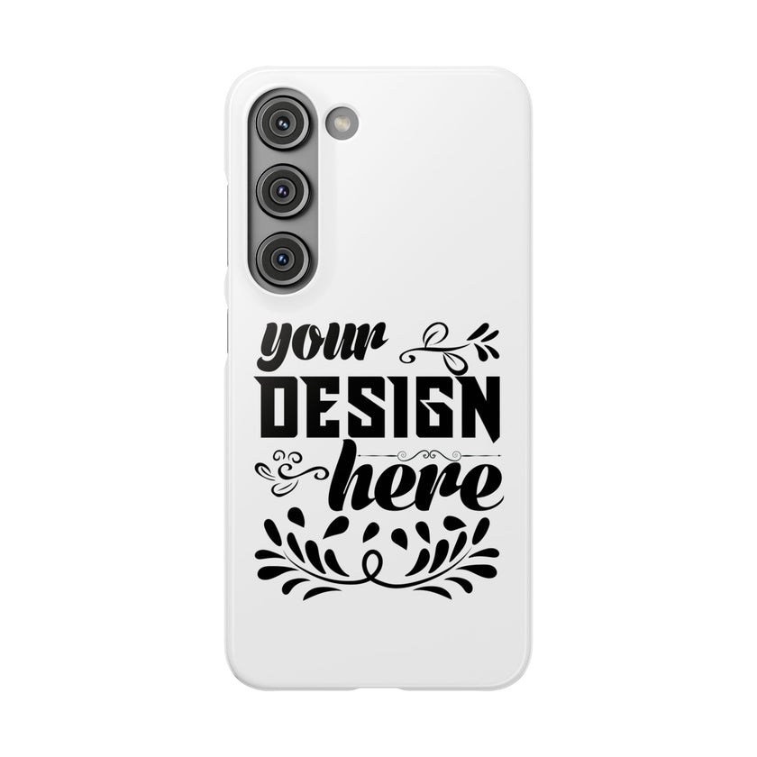 Customizable Snap Phone Case Slim Lightweight Polycarbonate Gloss Or Matte