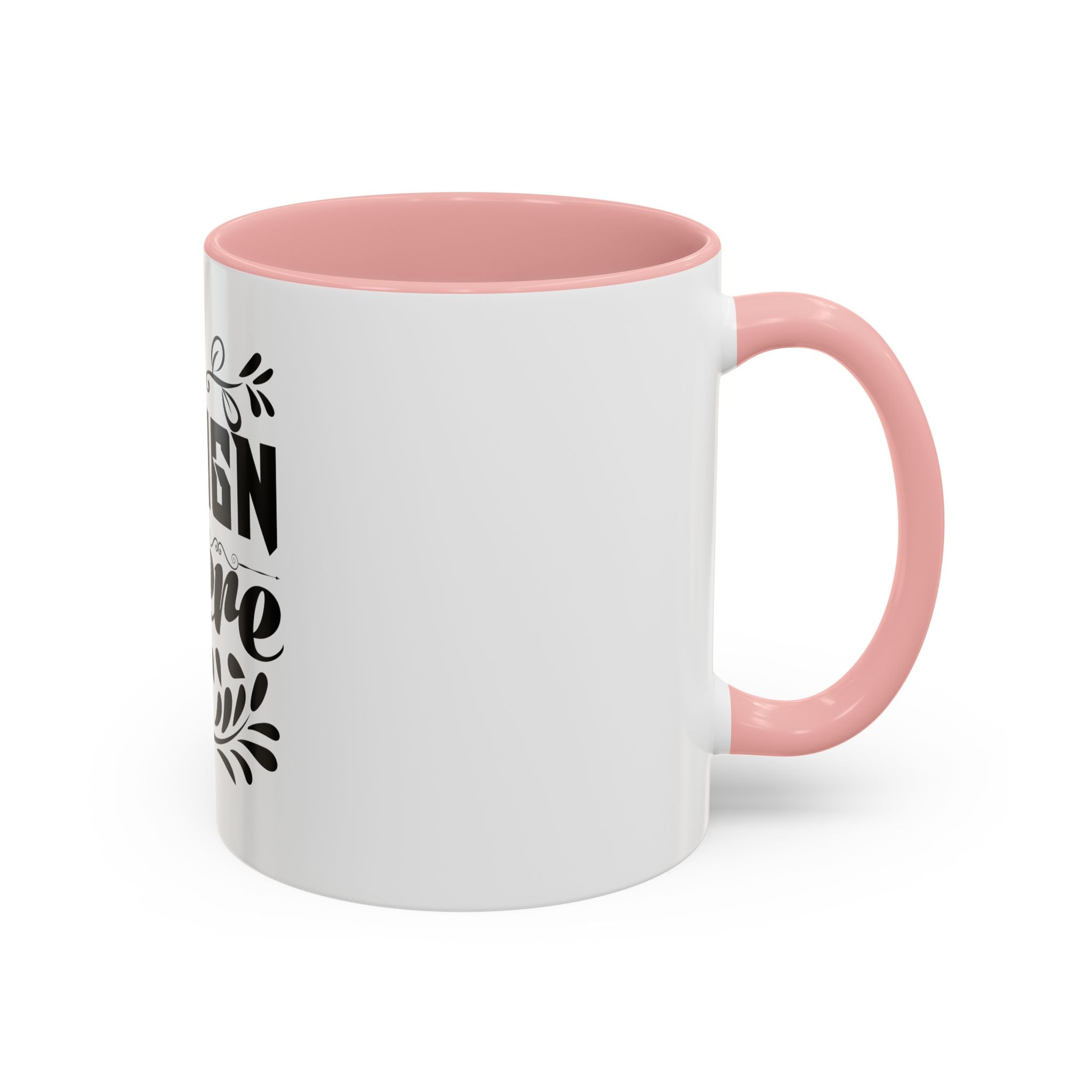 Customizable Accent Coffee Mug 11oz and 15oz Colored Interior Handle