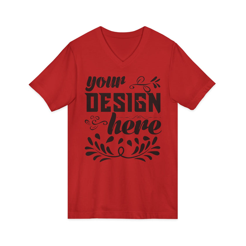 Customizable Bella+Canvas 3005 Unisex Jersey V-Neck Short Sleeve Tee