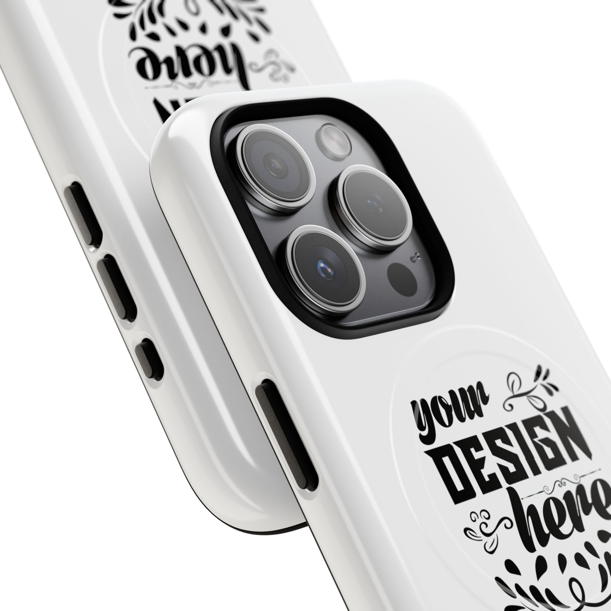 Customizable Tough Magnetic Phone Case Dual Layer Polycarbonate TPU Liner