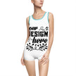 Customizable Womens Vintage One Piece Swimsuit U Back Boyshort