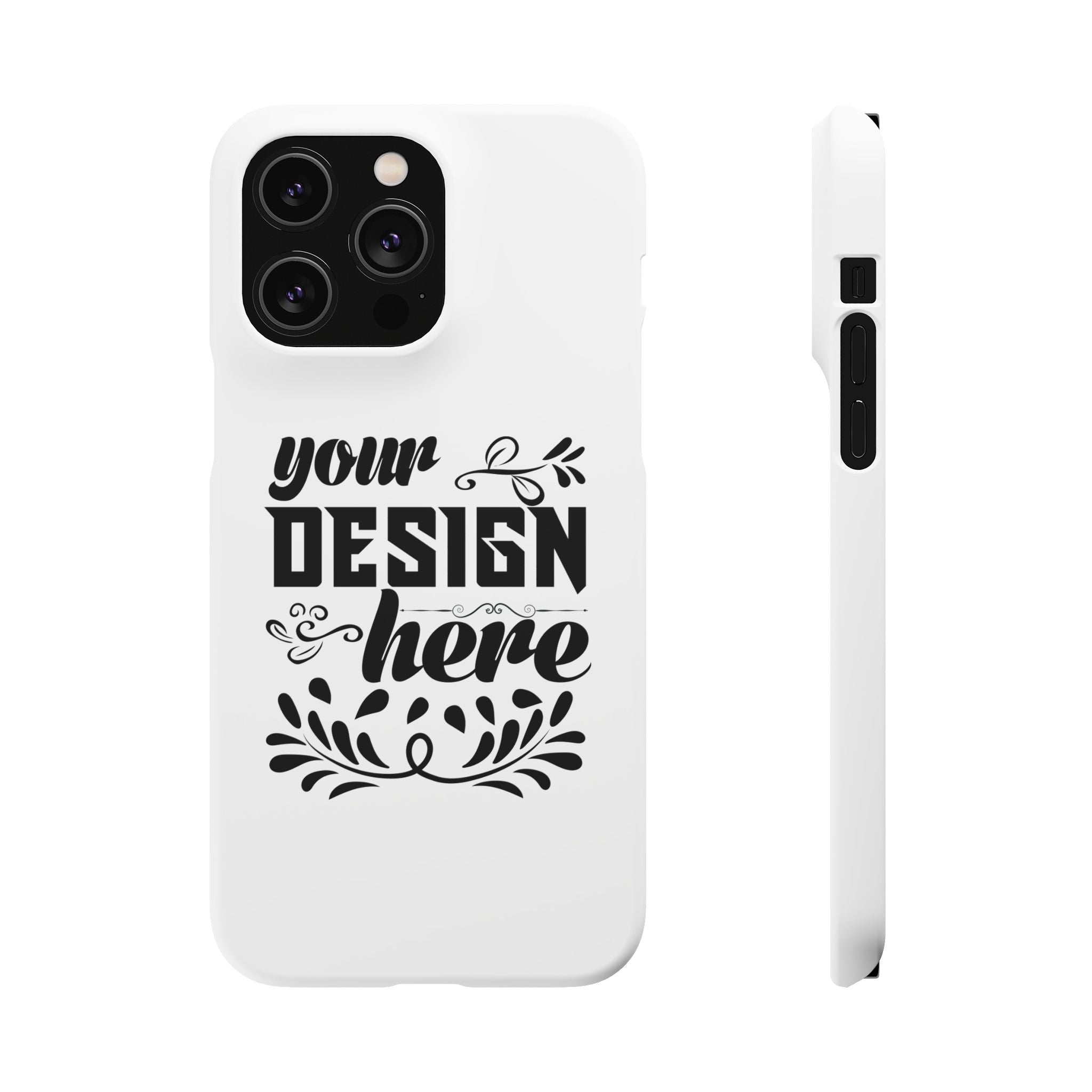 Customizable Snap Phone Case Slim Lightweight Polycarbonate Gloss Or Matte