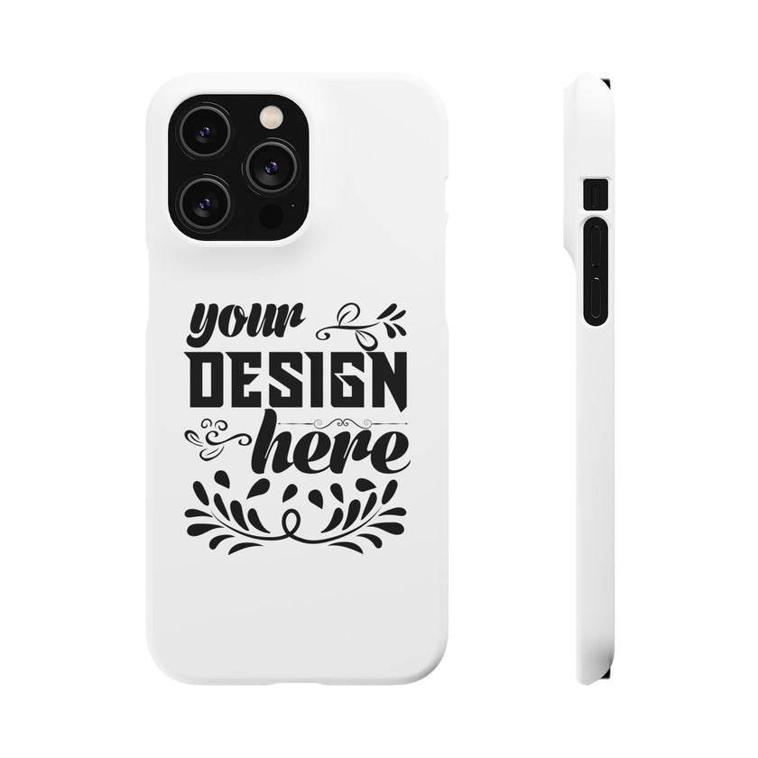 Customizable Snap Phone Case Slim Lightweight Polycarbonate Gloss Or Matte
