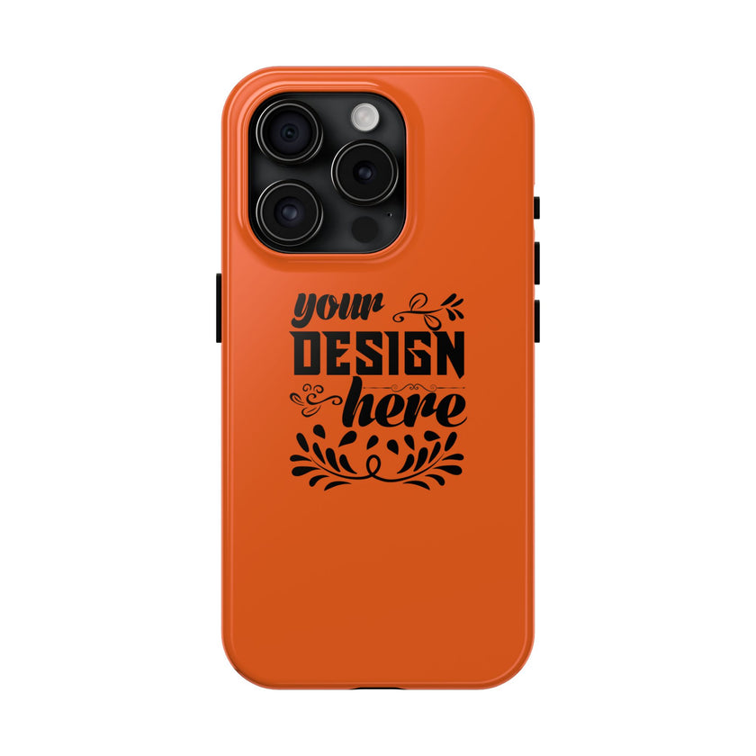 Customizable Tough Phone Case Glossy Dual Layer Wireless Charging