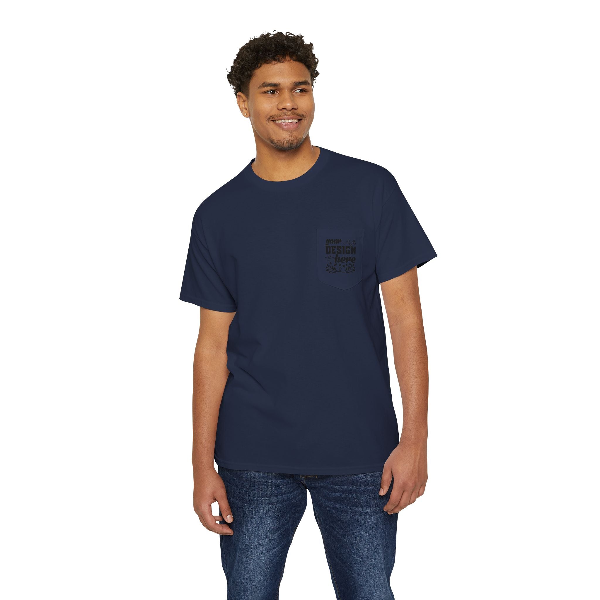 Customizable Gildan 5300 Unisex Heavy Cotton Pocket T-Shirt