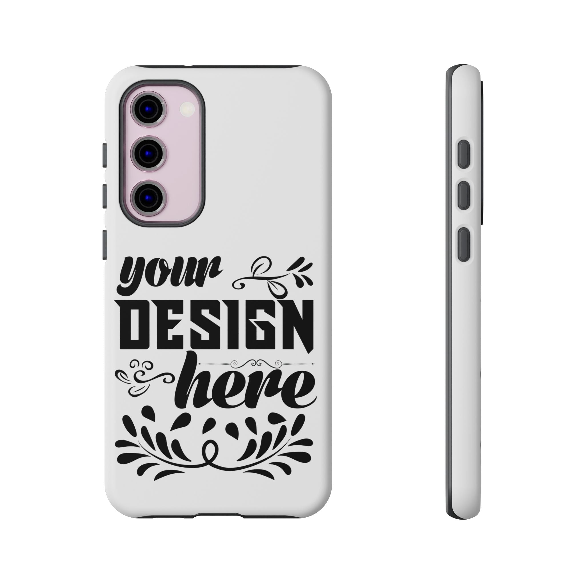 Customizable Tough Dual Layer Phone Case Polycarbonate TPU Liner Protective