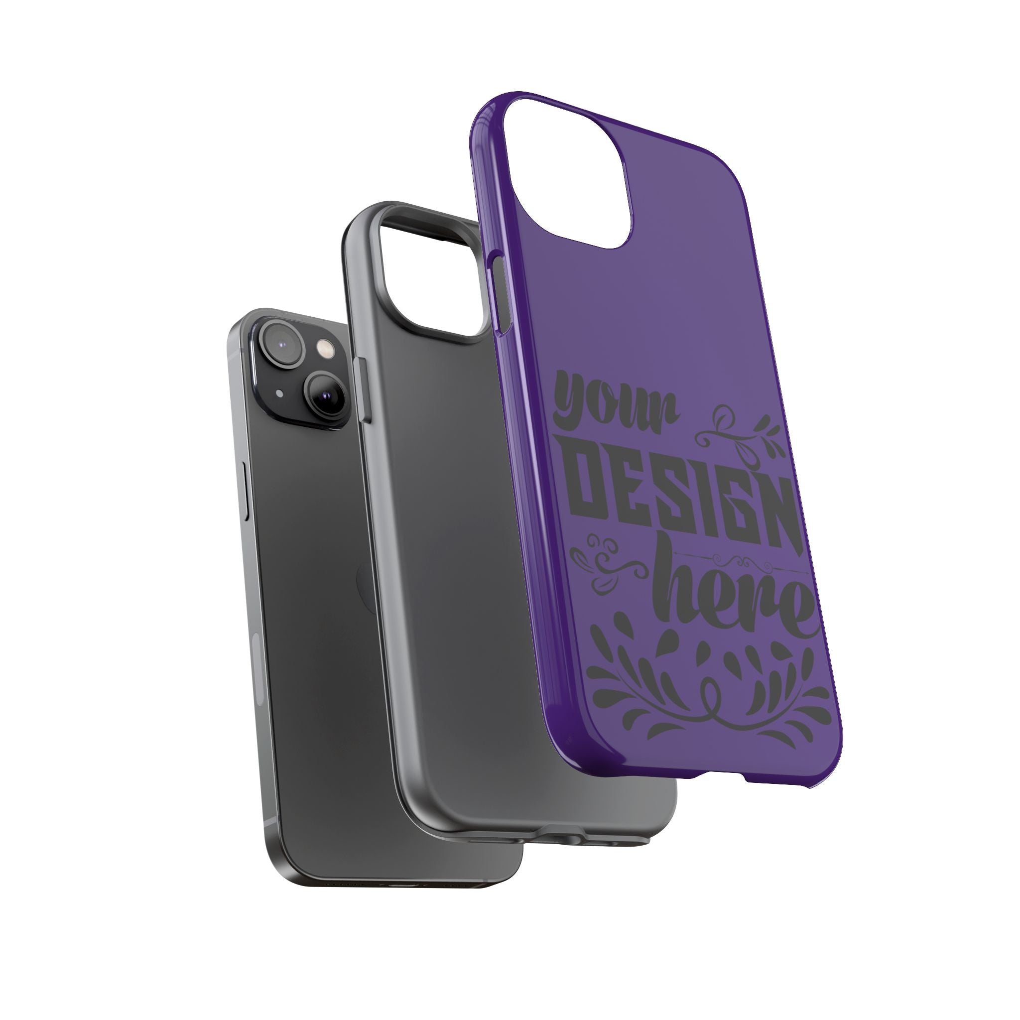 Customizable Tough Dual Layer Phone Case Polycarbonate TPU Liner Protective