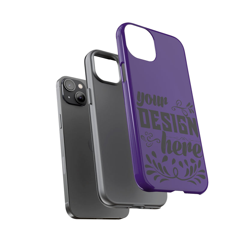 Customizable Tough Dual Layer Phone Case Polycarbonate TPU Liner Protective