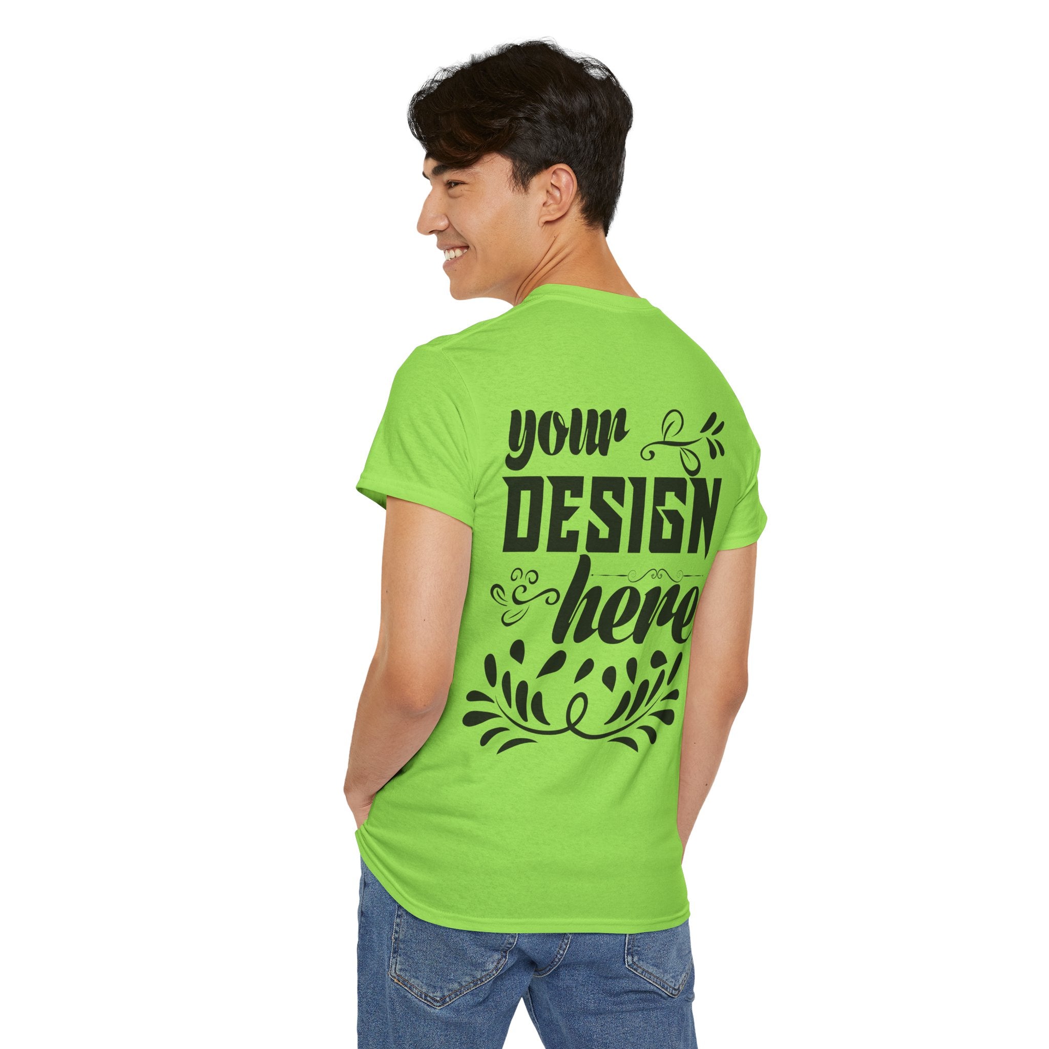 Customizable Gildan 5000 Unisex Heavy Cotton T-Shirt Classic Fit