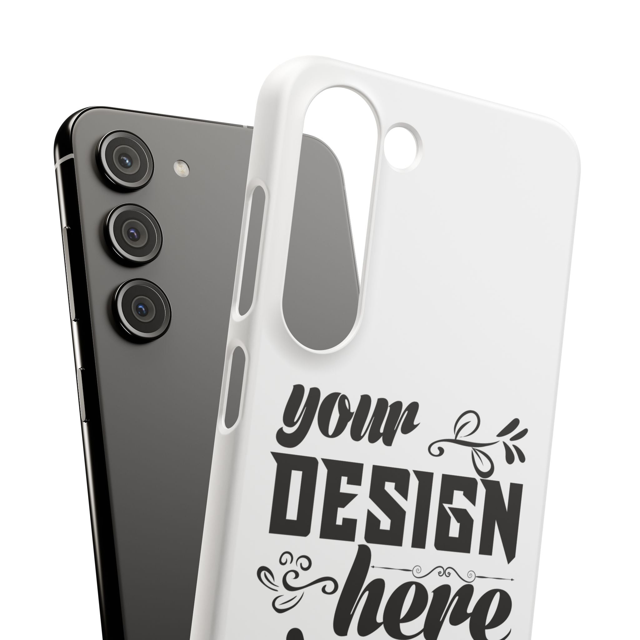 Customizable Snap Phone Case Slim Lightweight Polycarbonate Gloss Or Matte