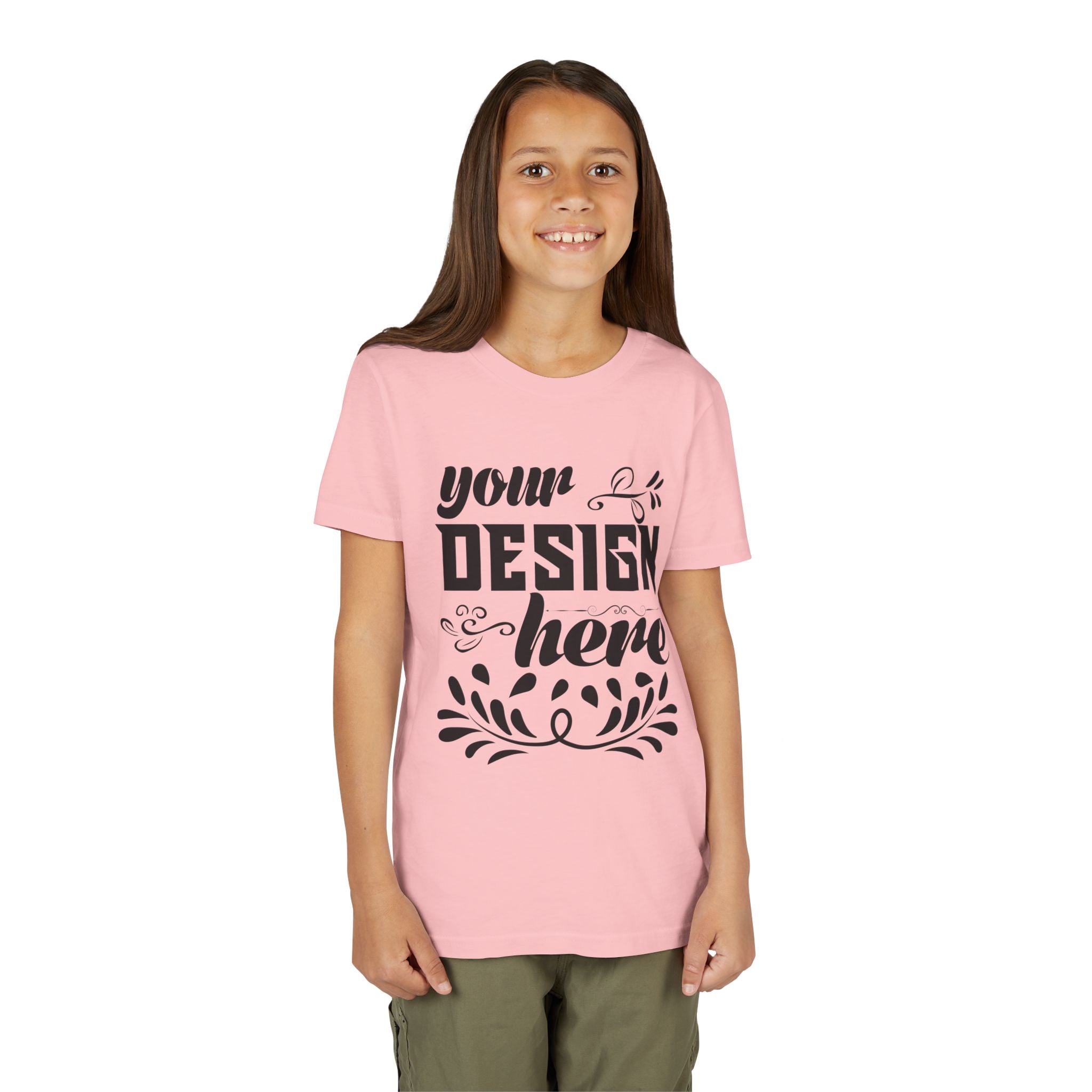 Customizable Bella+Canvas 3001Y Youth Short Sleeve T-Shirt Premium Fit