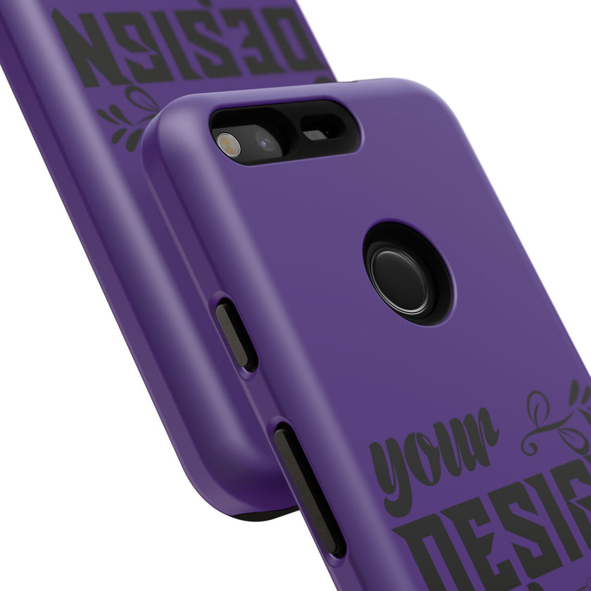 Customizable Tough Dual Layer Phone Case Polycarbonate TPU Liner Protective