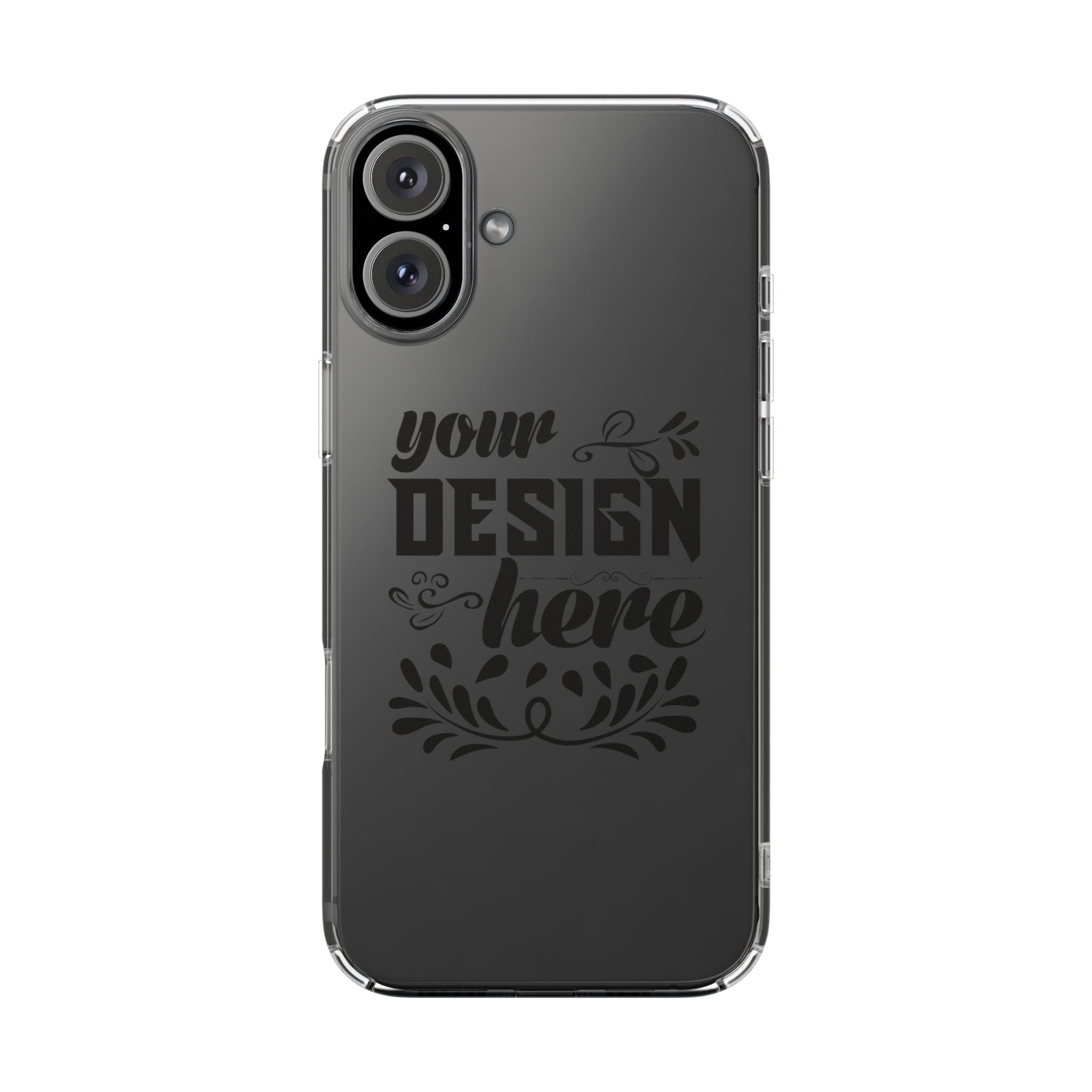 Customizable Clear Impact Resistant Phone Case With TPU Sides Wireless Ready