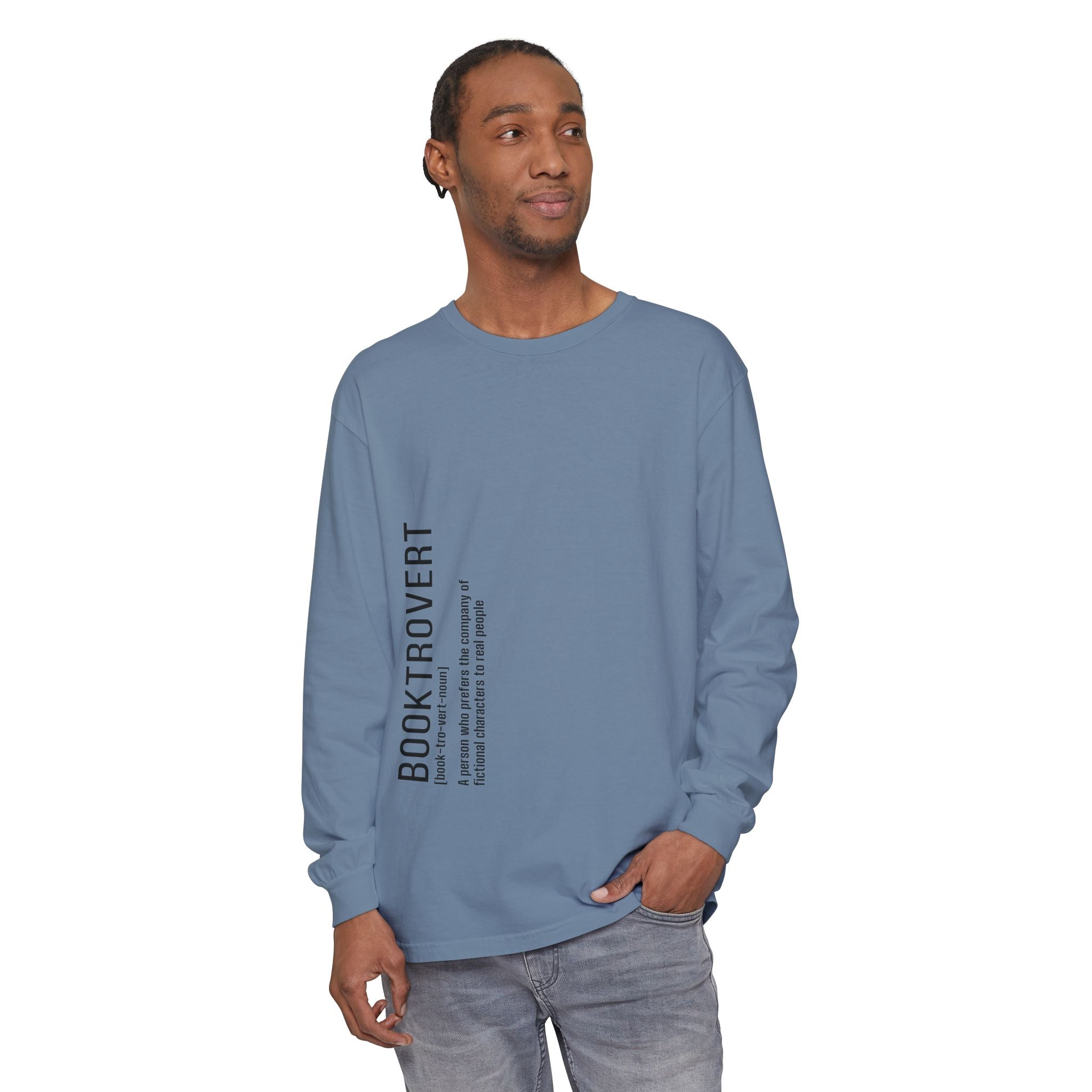 Comfort Colors 6014 Unisex  Long Sleeve T-Shirt | Booktrovert Graphic Print