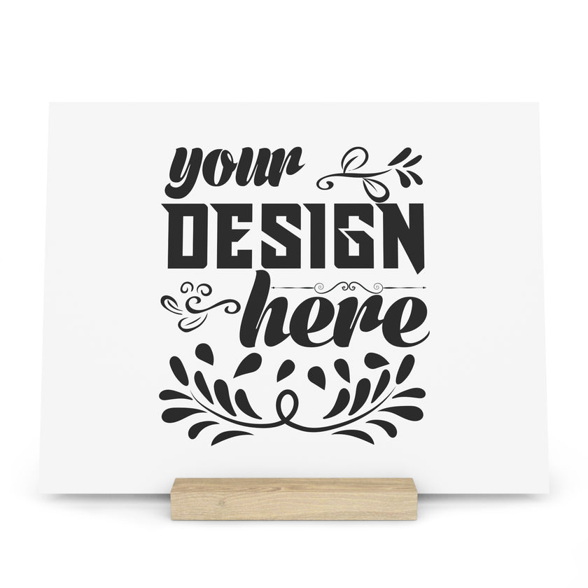 Customizable Gallery Board with Wooden Stand 1.8mm Giclée Print