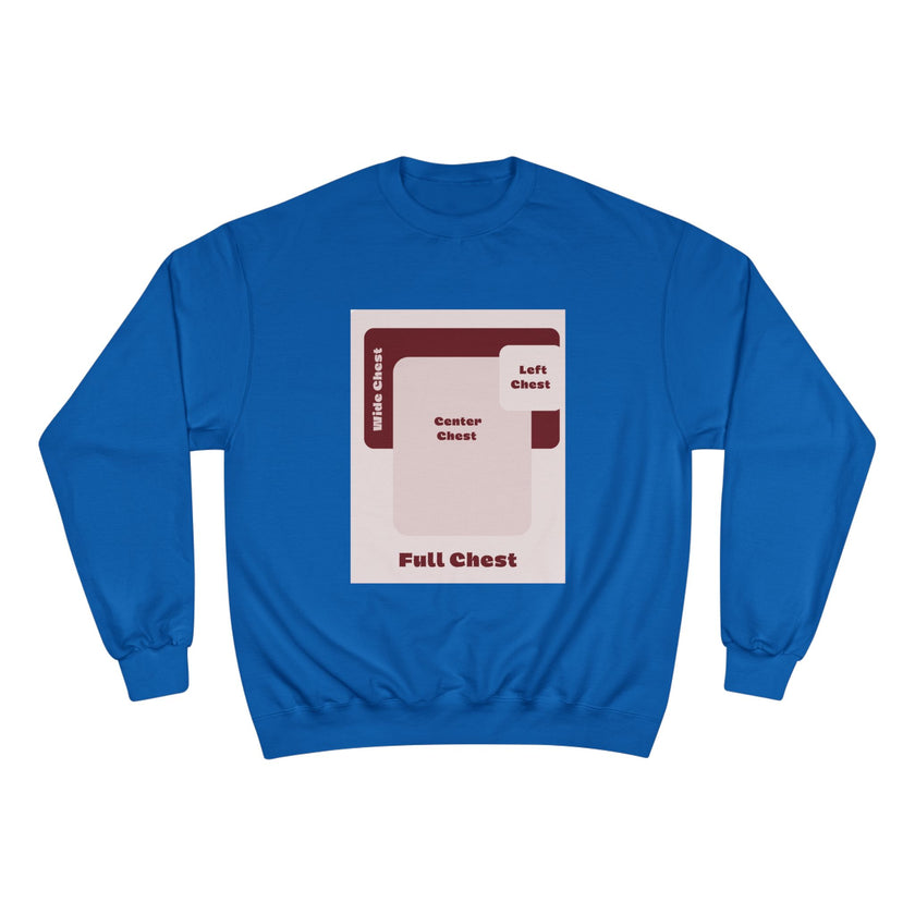 Customizable Champion S600 Crewneck Sweatshirt DTG Print