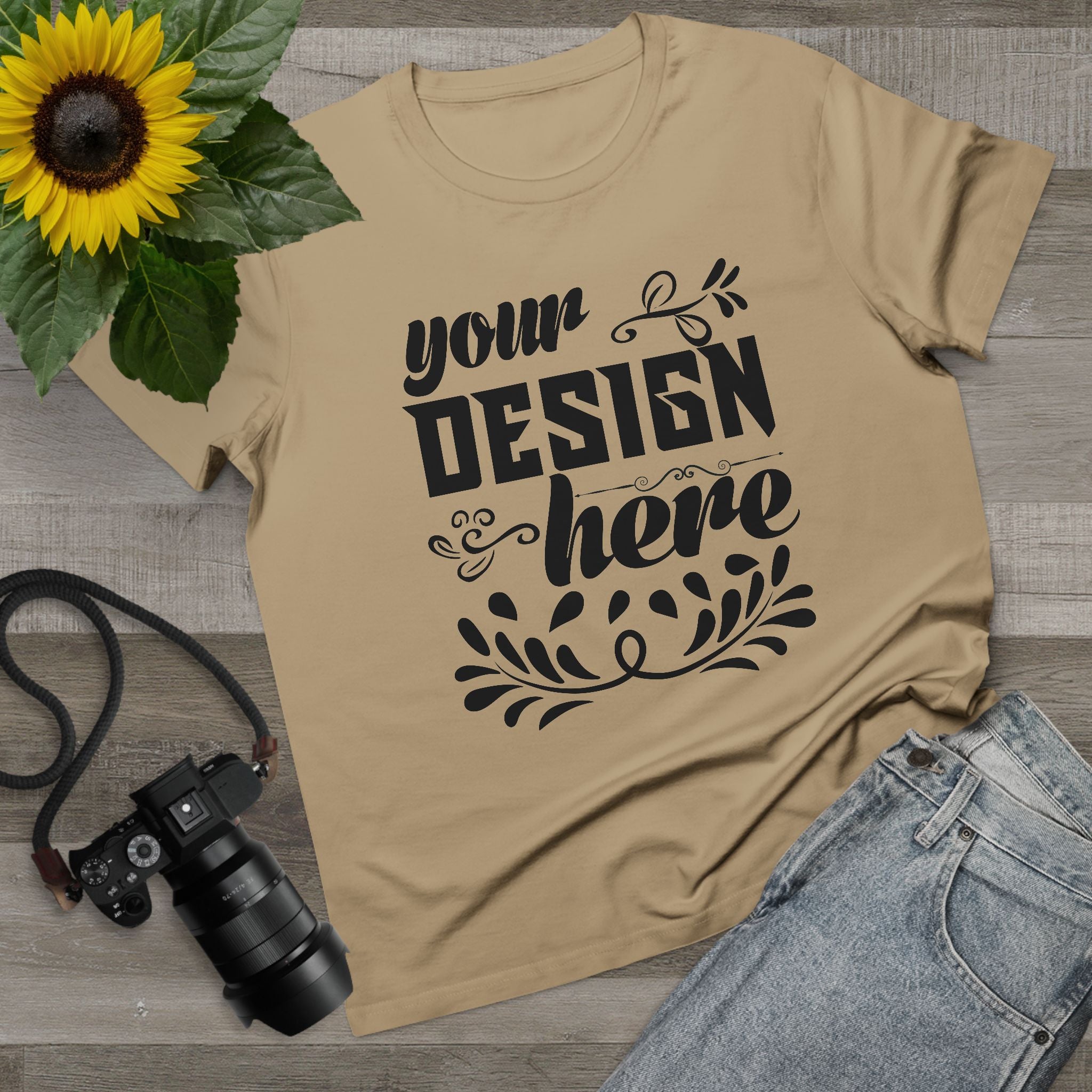 Customizable AS Colour 4001 Womens Maple Cotton T-Shirt