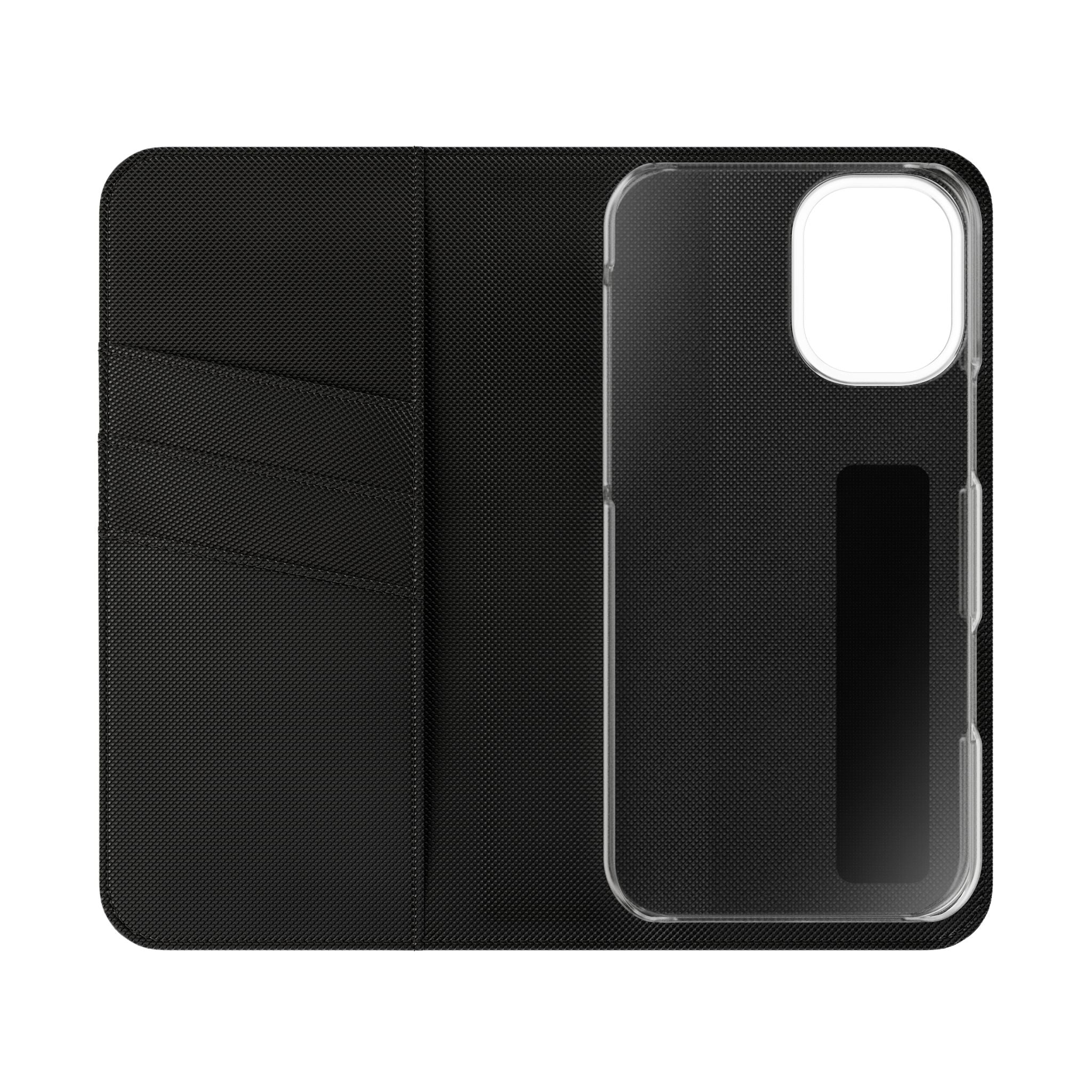 Customizable Flip Folio Phone Case With Card Slots Stand And Elastic Strap