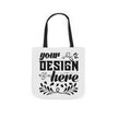 Customizable Canvas Tote Bag With 5 Color Strap Options All Over Print