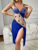 Nameria Cut Out V Neck Sleeveless Nightgown Long Skirt