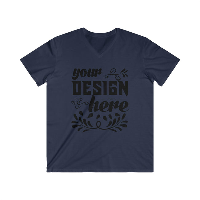 Customizable Gildan 64V00 Mens Fitted V Neck Short Sleeve Tee