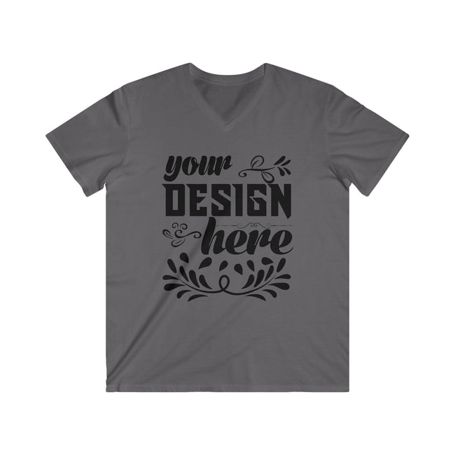 Customizable Gildan 64V00 Mens Fitted V Neck Short Sleeve Tee